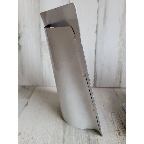 Unique metal tea light Let It Snow snowman candle holder Xmas decor - Picture 7 of 9